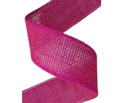 Stuha z juty fuksia 5 cm / 1 m