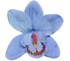 Umelá orchidea modrá 12 cm