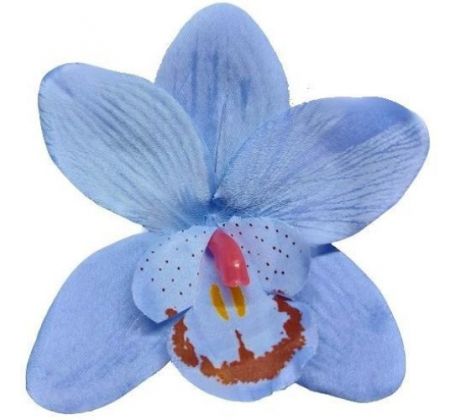 Umelá orchidea modrá 12 cm