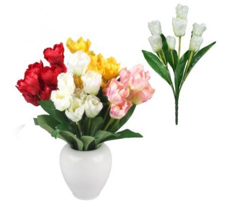 Umelá kytica tulipány maslové 45 cm