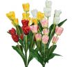 Umelá kytica tulipány červené 45 cm, mix