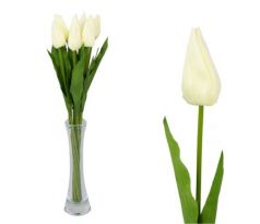 Umelý tulipán krémový 55 cm