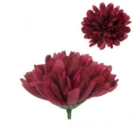Umelá chryzantéma burgundy 9 cm