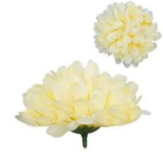 Umelá chryzantéma bledožltá 9 cm