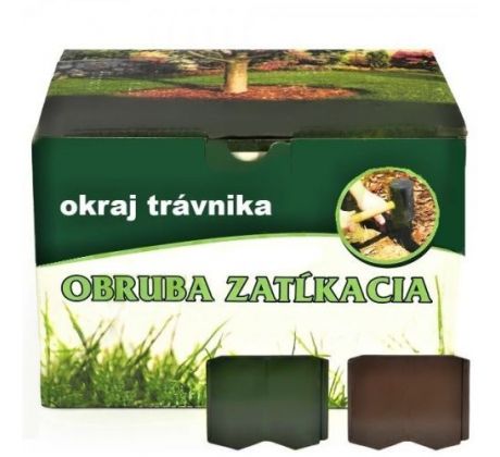 Trávniková obruba zatĺkacia hnedá 5 m