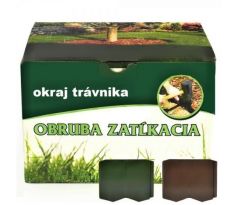 Trávniková obruba zatĺkacia hnedá 1 ks