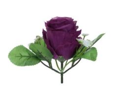 Ruža s listami burgundy 6 cm