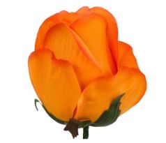Umelá ruža oranžová saténová W209-14