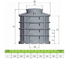 Vodomerná šachta 1600x1200 R