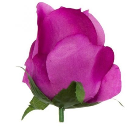 Umelá ruža saténová ružovofialová 9 cm