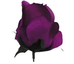 Umelá ruža saténová fialová 9 cm