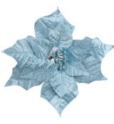 Vianočná ruža azúrovo modrá so štipcom 20 cm