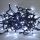 Vianočné osvetlenie 192 LED studená biela s časovačom 14,3 m