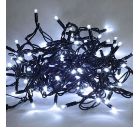 Vianočné osvetlenie 192 LED studená biela s časovačom 14,3 m