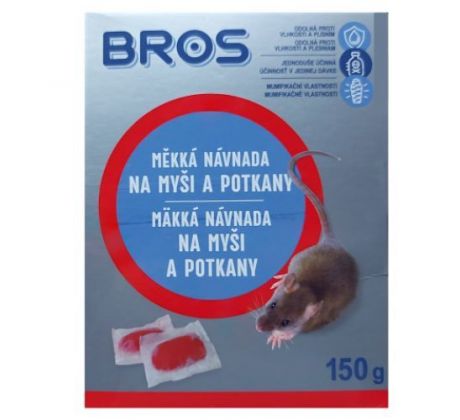 Bros Mäkká návnada na myši a potkany 150 g