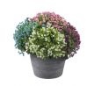 Umelá kytica gypsomilka ružová 34 cm, v kvetináči