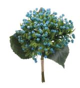 Umelá kytica gypsomilka modrá 34 cm