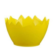 Veľkonočný kvetináč škrupinka žltý 12 cm