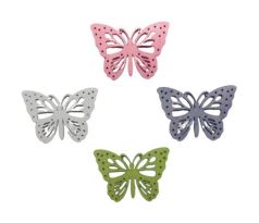 Dekoračný motýlik mix 4 ks