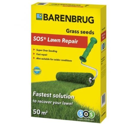 Trávne osivo BARENBRUG SOS 50 m2 - 1 kg - na regeneráciu a zahustenie existujúcich trávnych plôch,