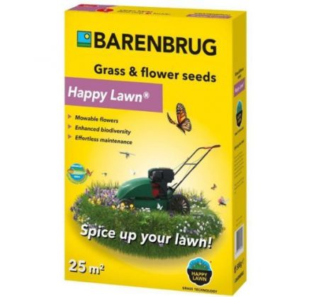 Trávne osivo BARENBRUG Happy Lawn - trávnik s kvietkami 0,5 kg / 25 m²