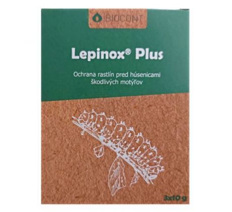 Lepinox Plus - bio prípravok proti húseniciam škodlivých motýľov - 3 x 10 g