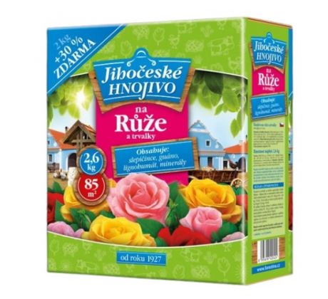 Jihočeské hnojivo na ruže a trvalky 2 kg+30%