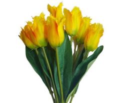 Umelá kytica tulipány žlté 44 cm