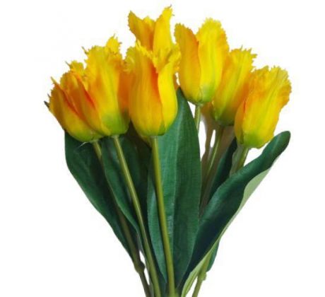 Umelá kytica tulipány žlté 44 cm