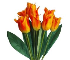 Umelá kytica tulipány oranžové 44 cm