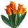 Umelá kytica tulipány oranžové 44 cm