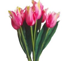 Umelá kytica tulipány ružové 44 cm
