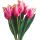 Umelá kytica tulipány ružové 44 cm