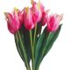 Umelá kytica tulipány ružové 44 cm