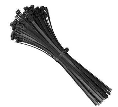 Páska sťahovacia čierna 2,5 mm / 120 mm - 50 ks