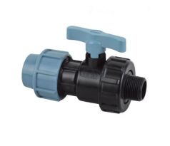PE Uzatvárací ventil 20 mm x 1/2 " s vonkajším závitom