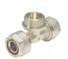 PEX šróbovací T-kus na závit 26x1"x26 vonkajší