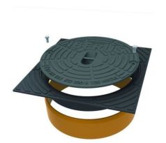 Kanalizačný poklop DN 400 B125 IBERUS štvorcový liatinový