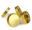 Bodce ornament zlaté 7,5 cm / 4 ks