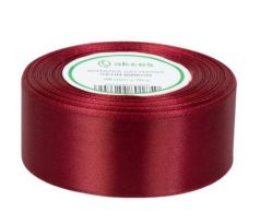 Stuha saténová bordová 3,8 cm / 32 m
