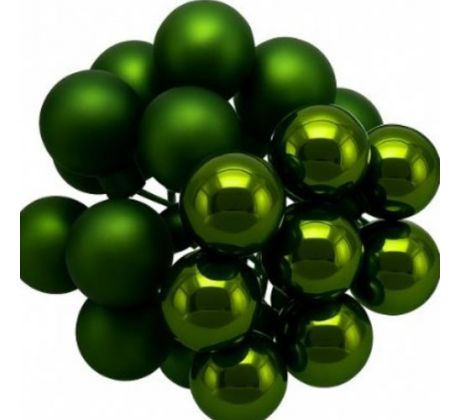 Guličky na drôte zelené 2 cm / 24 ks