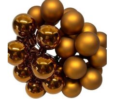 Guličky medené na drôte 2 cm / 24 ks