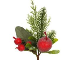 Umelá vetvička s jabĺčkom 30 cm