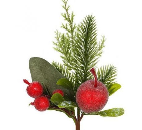 Umelá vetvička s jabĺčkom 30 cm