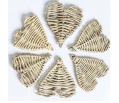 Prútené srdiečko 6,5 cm / 1 ks