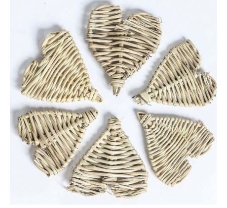 Prútené srdiečko 6,5 cm / 1 ks