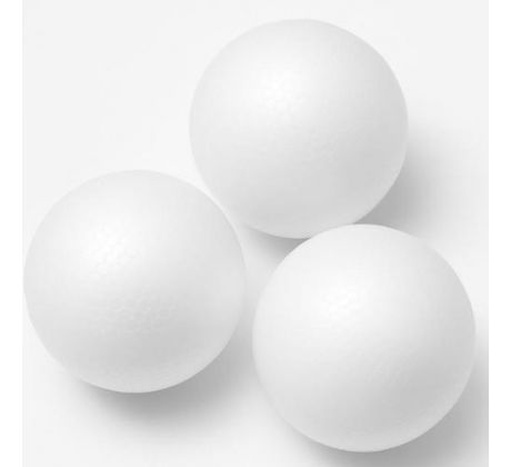 Polystyrénová guľa biela 12 cm / 1 ks