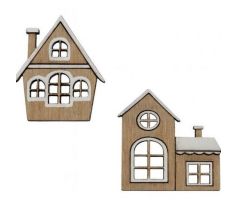 Dekorácia domček 8 ks