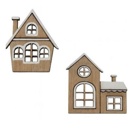 Dekorácia domček 8 ks