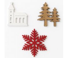 Vianočné dekorácie 12 ks